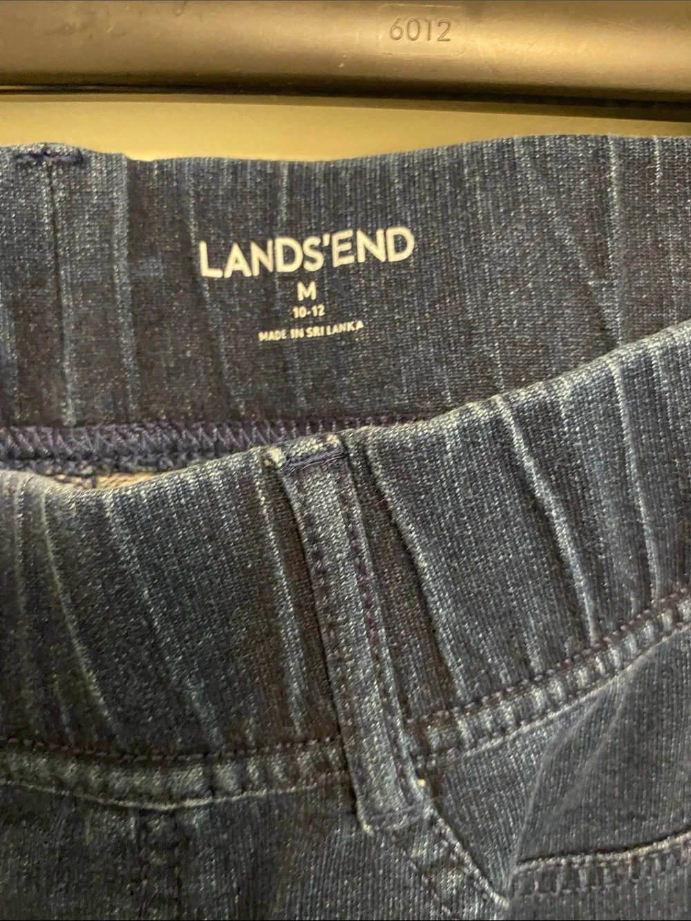 Lands' End Dark Blue Pull-On  Pants - Picture 4 of 8